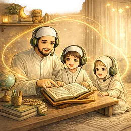 Quran teacher with kids learning online
