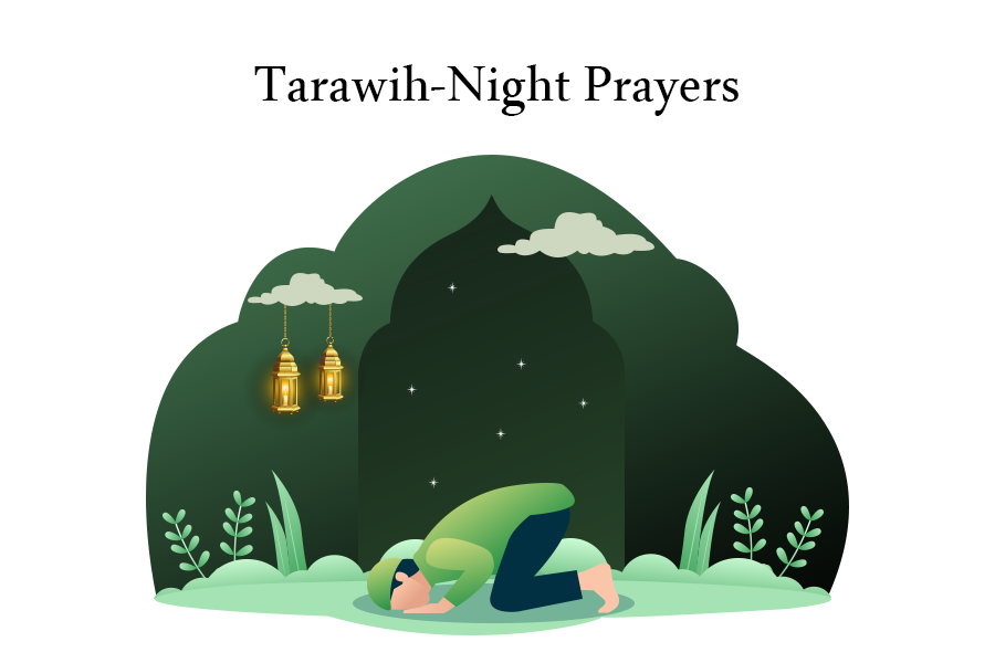 Tarawih or night prayers during Ramadan