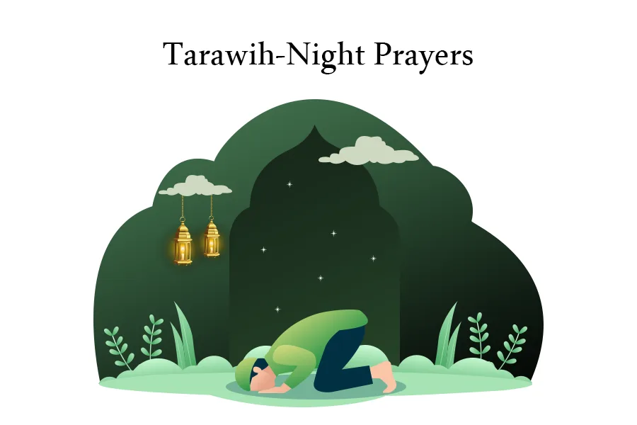 Tarawih or night prayers during Ramadan