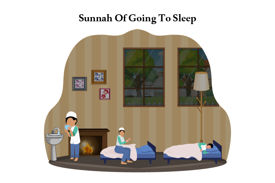 Sunnah way to sleep