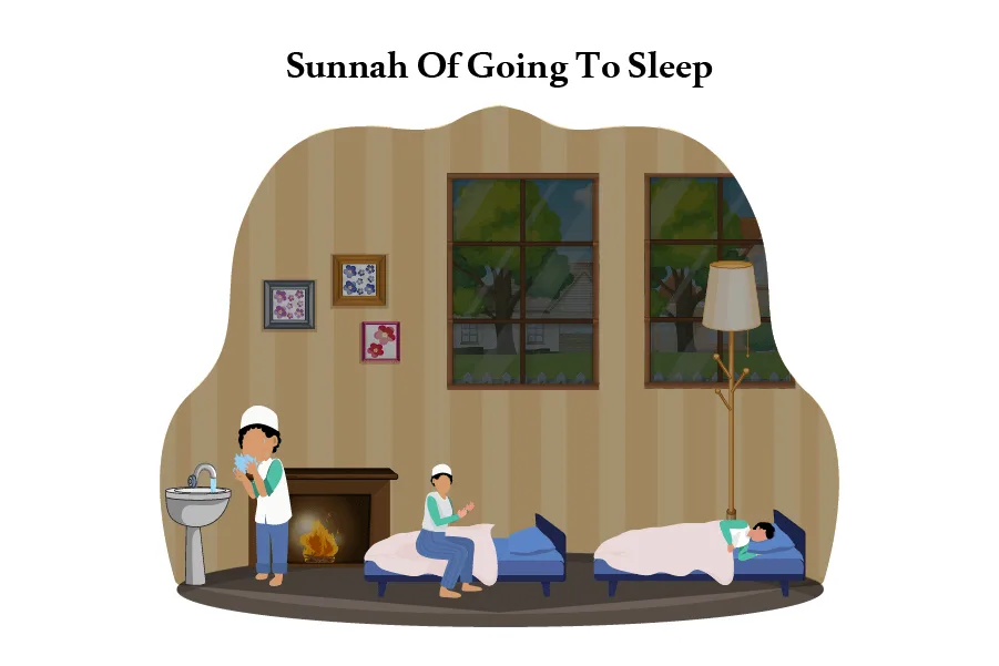 Sunnah way to sleep