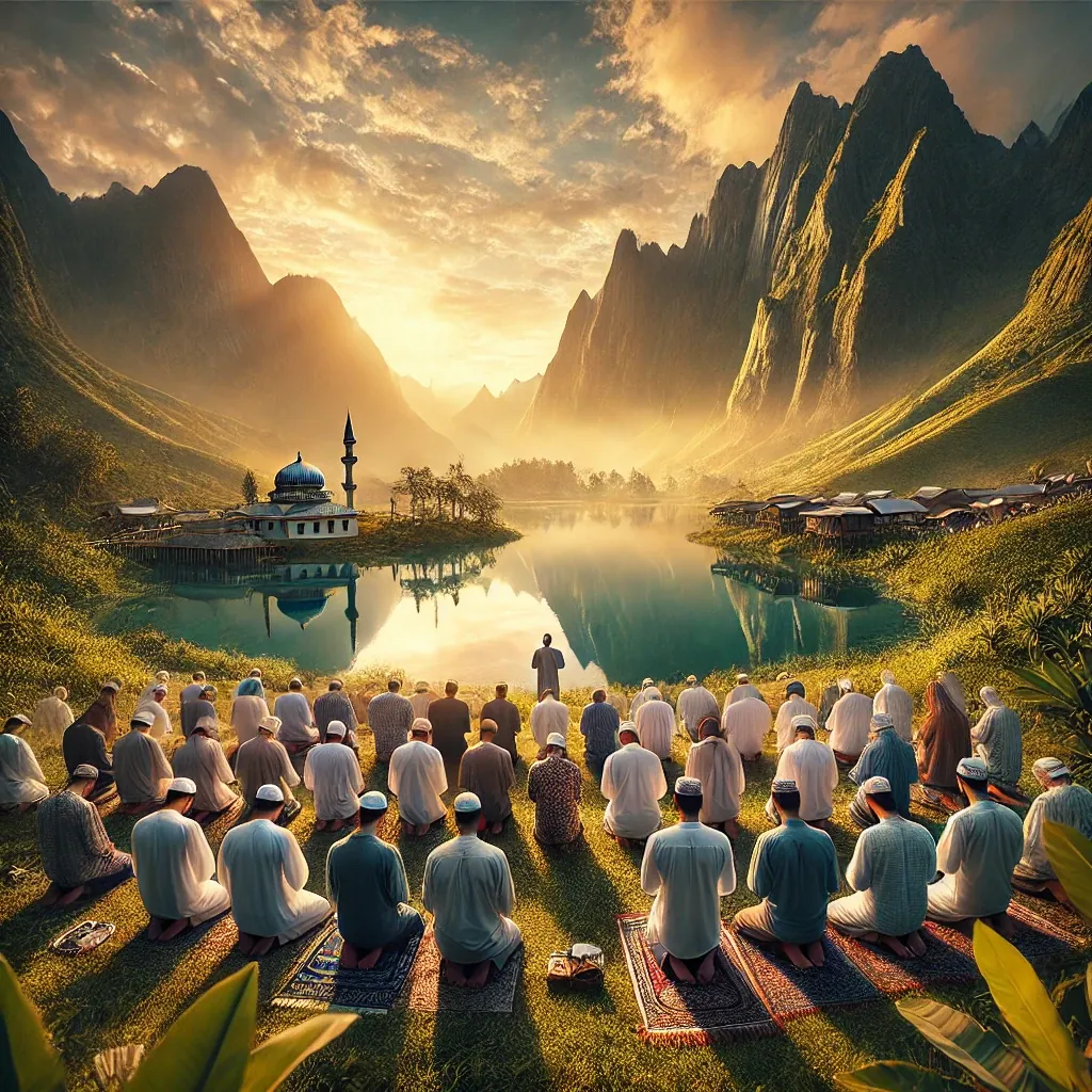Muslims Praying in Amazing Places